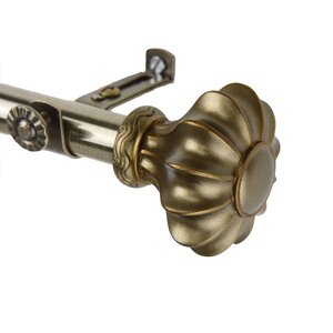 Flair Single Curtain Rod and Hardware Set