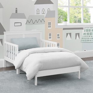 Wood Toddler Bed White ** WITH MATTRESS ** Child Kids Furniture Beadboard Wooden 