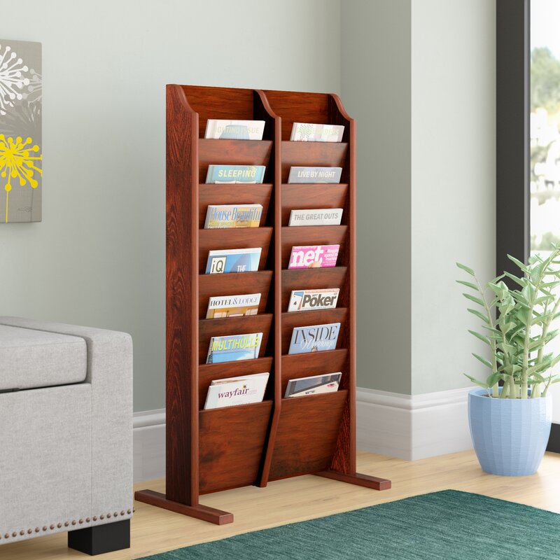 Rebrilliant 14 Pocket Free Standing Magazine Rack & Reviews | Wayfair