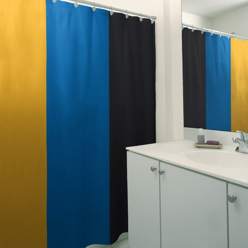 royal blue shower curtain set