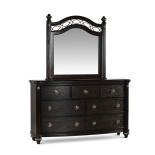 Go to store & view more images Astoria Grand Sloan 7 Drawer Double Dresser with Mirror