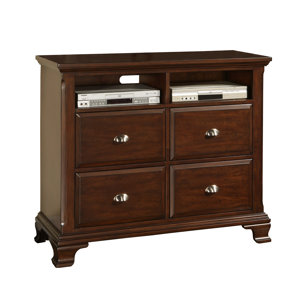 Plattsburgh 4 Drawer Media Chest by Three Posts