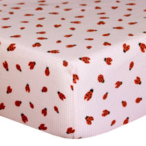 red fitted crib sheet