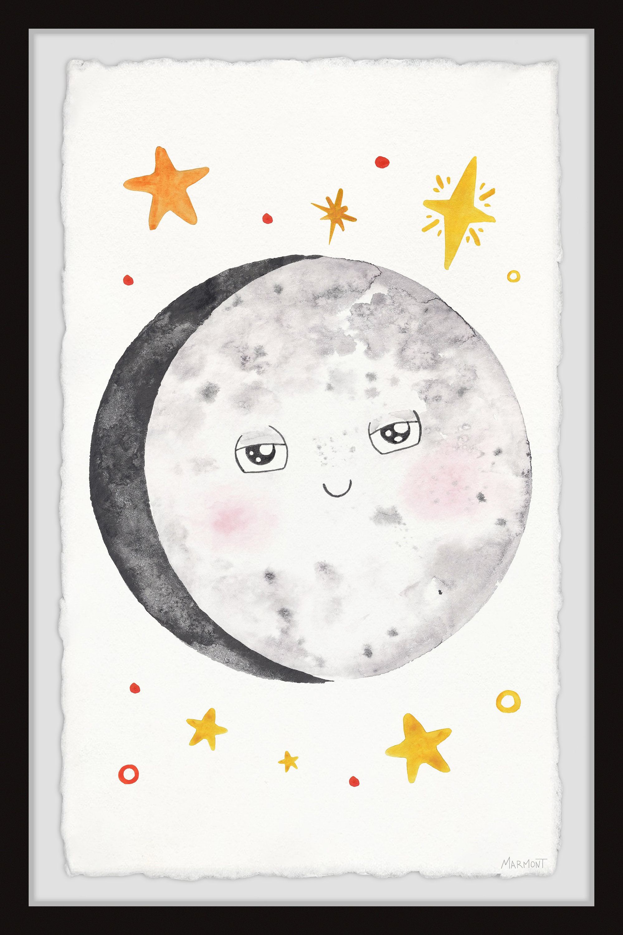 Zoomie Kids Binford Shoot for the Moon Framed Art Wayfair