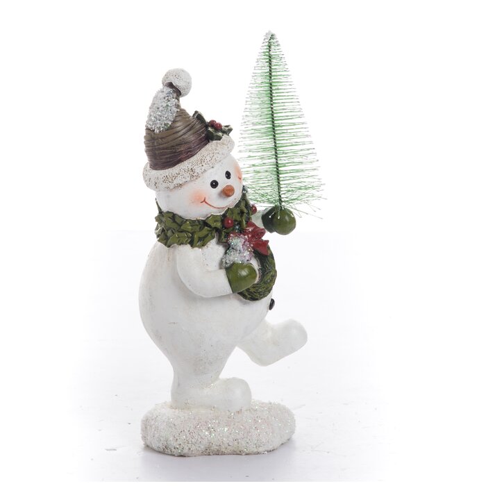 The Holiday Aisle® Large Resin Snowman Figurine & Reviews | Wayfair