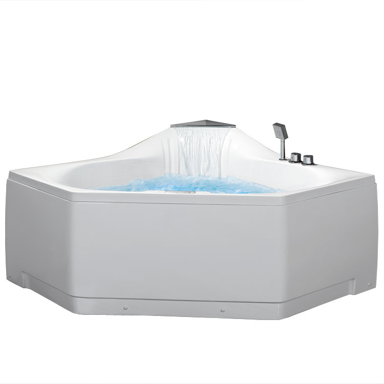 Ariel Bath 59 X 59 Whirlpool Tub With Waterfall Faucet Reviews Wayfair