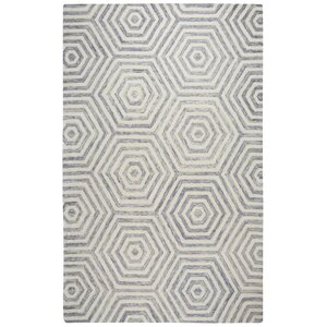 Malcolm Hand-Tufted Wool Light Gray Area Rug