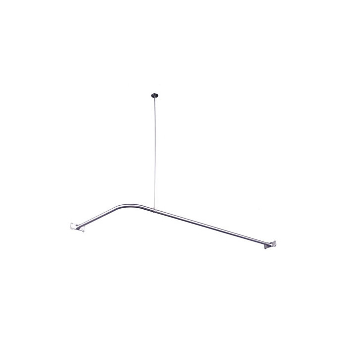 Vintage 62 L Shaped Fixed Shower Curtain Rod
