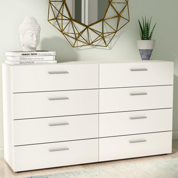 Zipcode Design™ Dendron 8 Drawer 55.12" W Double Dresser