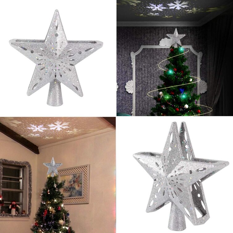 Copper Christmas Tree Topper Christmas Concepts® 20cm Glitter Tree Top Star Decoration