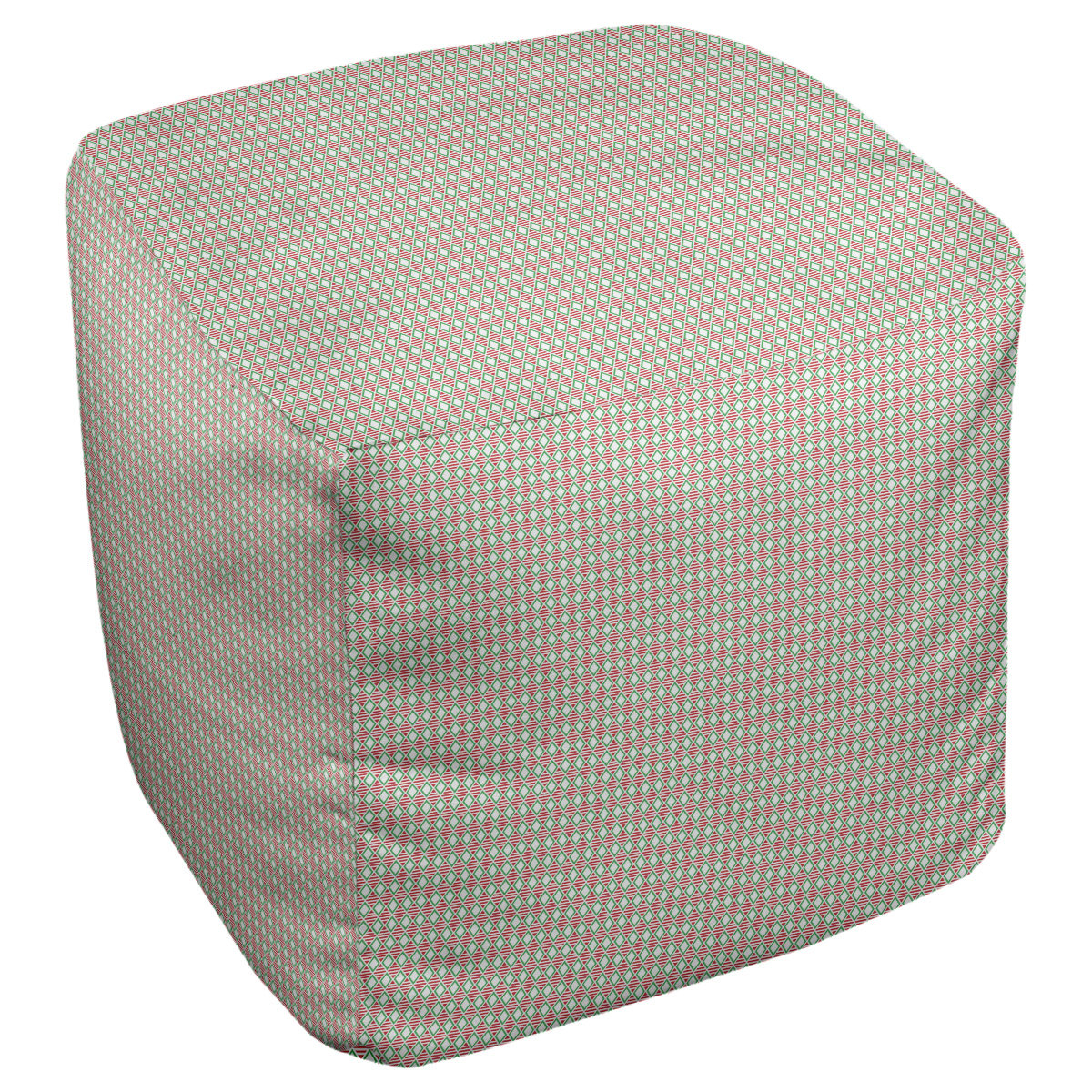 East Urban Home Festive Hol Diamonds Pouf Wayfair