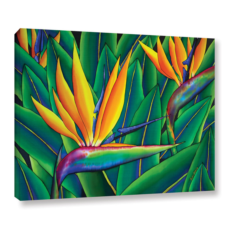 Bloomsbury Market Bird Of Paradise Painting Print On Wrapped