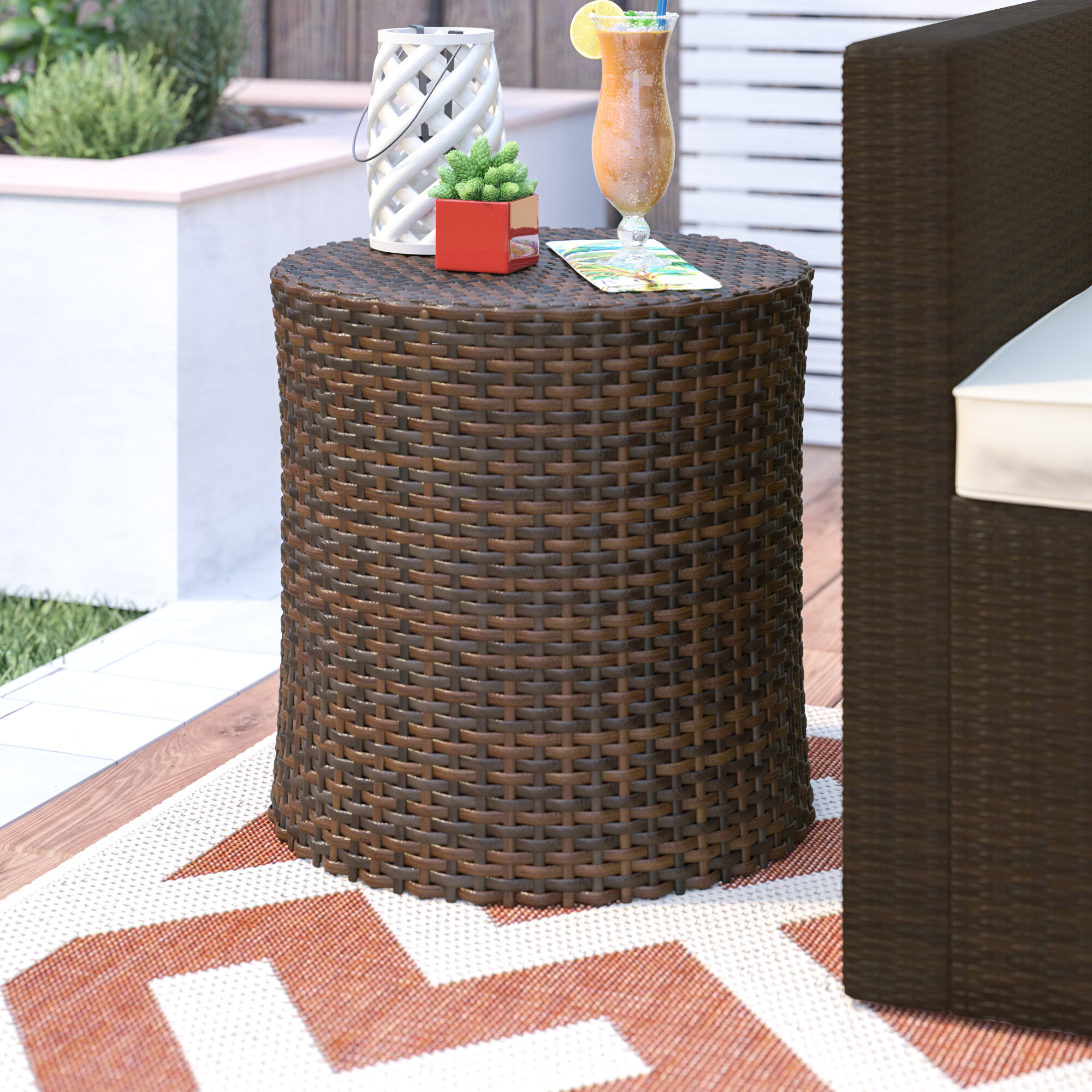 rattan coffee table target