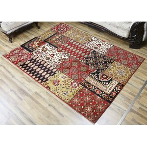 Passion Black/Red Area Rug