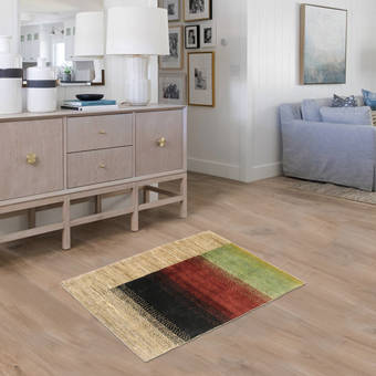 Union Rustic Bennett Dark Brown Cream Area Rug Reviews Wayfair Ca