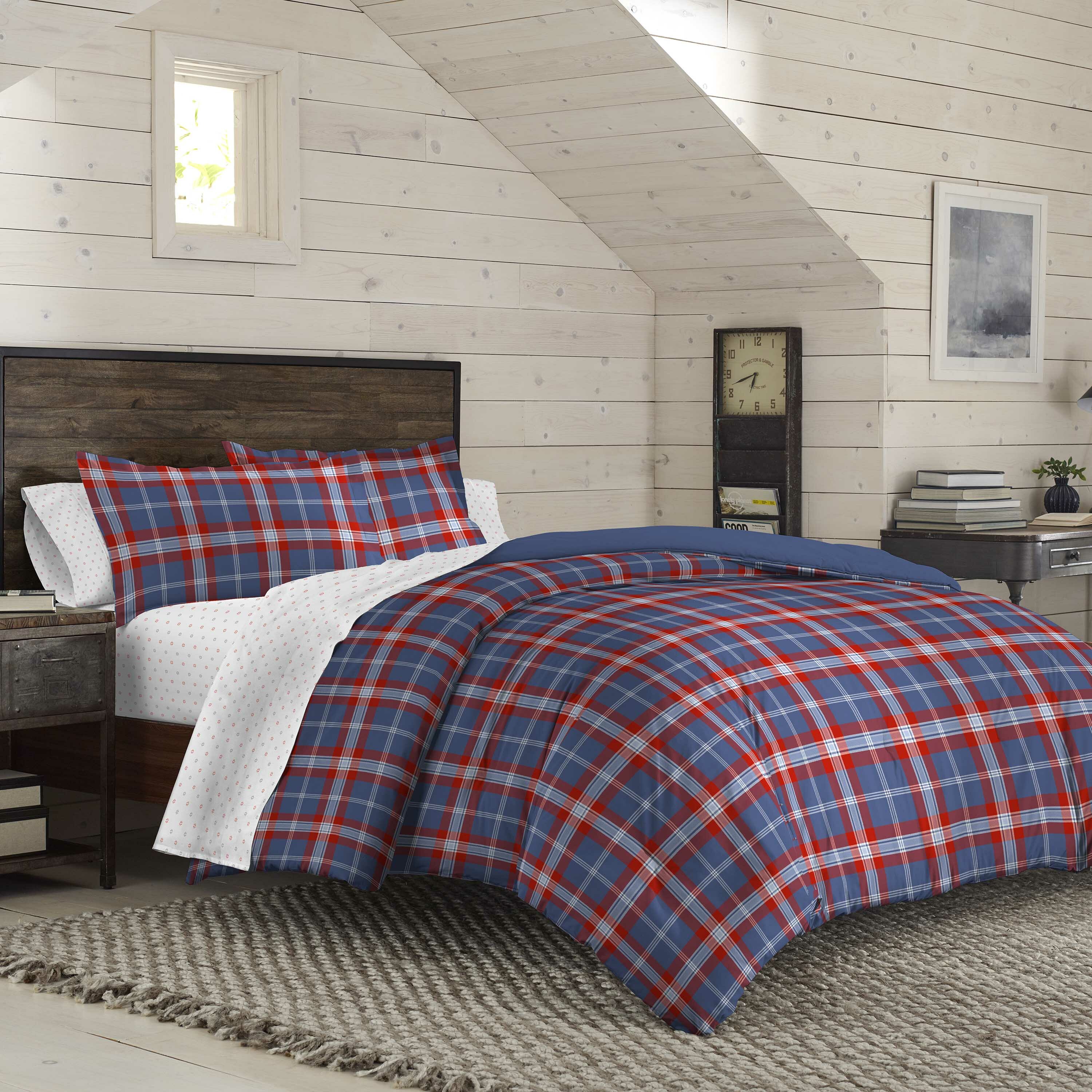 Izod Bryon Plaid Reversible Comforter Set Wayfair