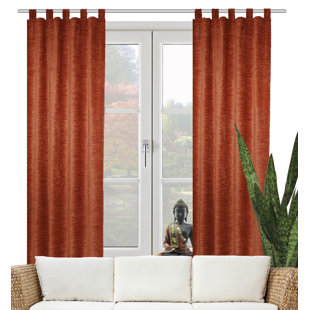 Orange Tab Top Curtains Wayfair Co Uk Quickview