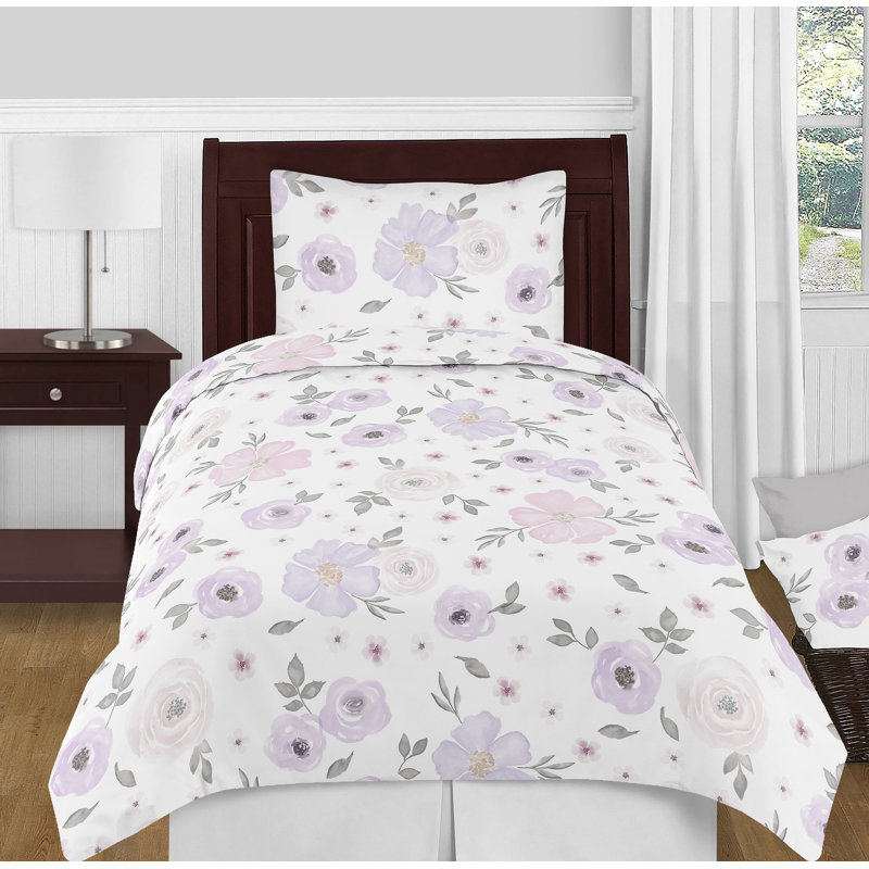Sweet Jojo Designs Watercolor Floral Comforter Set Reviews Wayfair