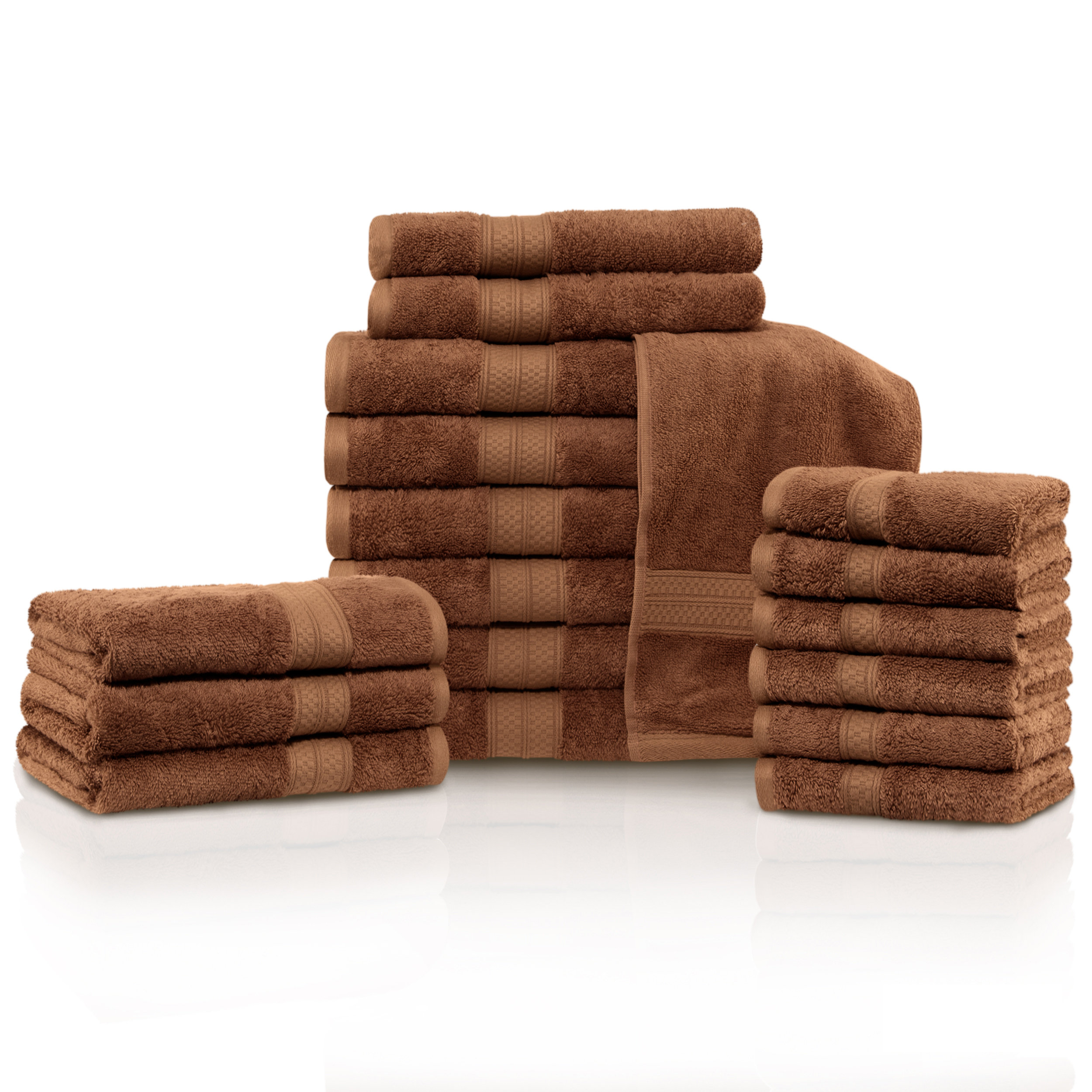 18 piece bath towel set