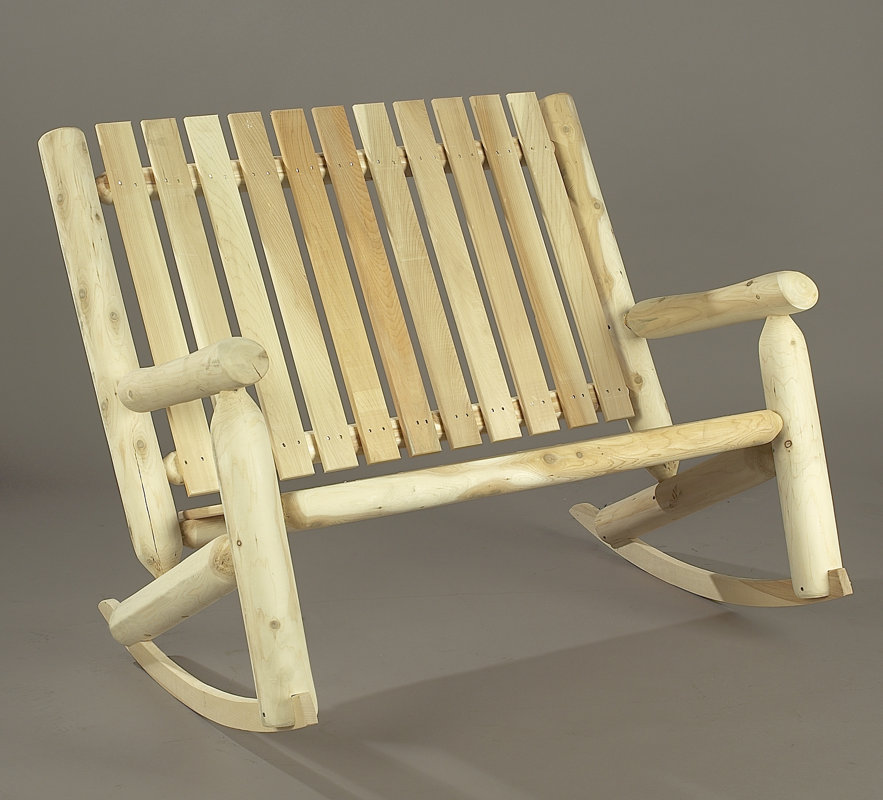 Rustic Cedar Indoor Outdoor Double Rocking Chair Reviews Indoor Outdoor Cedar Double Rocking Chair