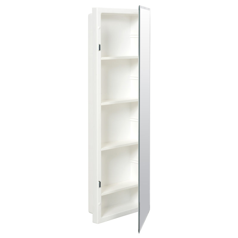 Orren Ellis Ginnifer 12 X 36 Recessed Medicine Cabinet With 4 Adjustable Shelves Reviews Wayfair