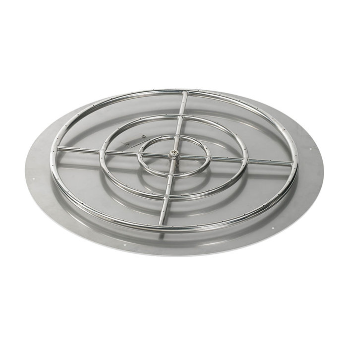36 High Capacity Round Stainless Steel Flat Pan With Spark Ignition Natural Gas Fire Pit Kit 36 High Capacity Round Stainless Steel Flat Pan With Spark Ignition Natural Gas Fire Pit Kit