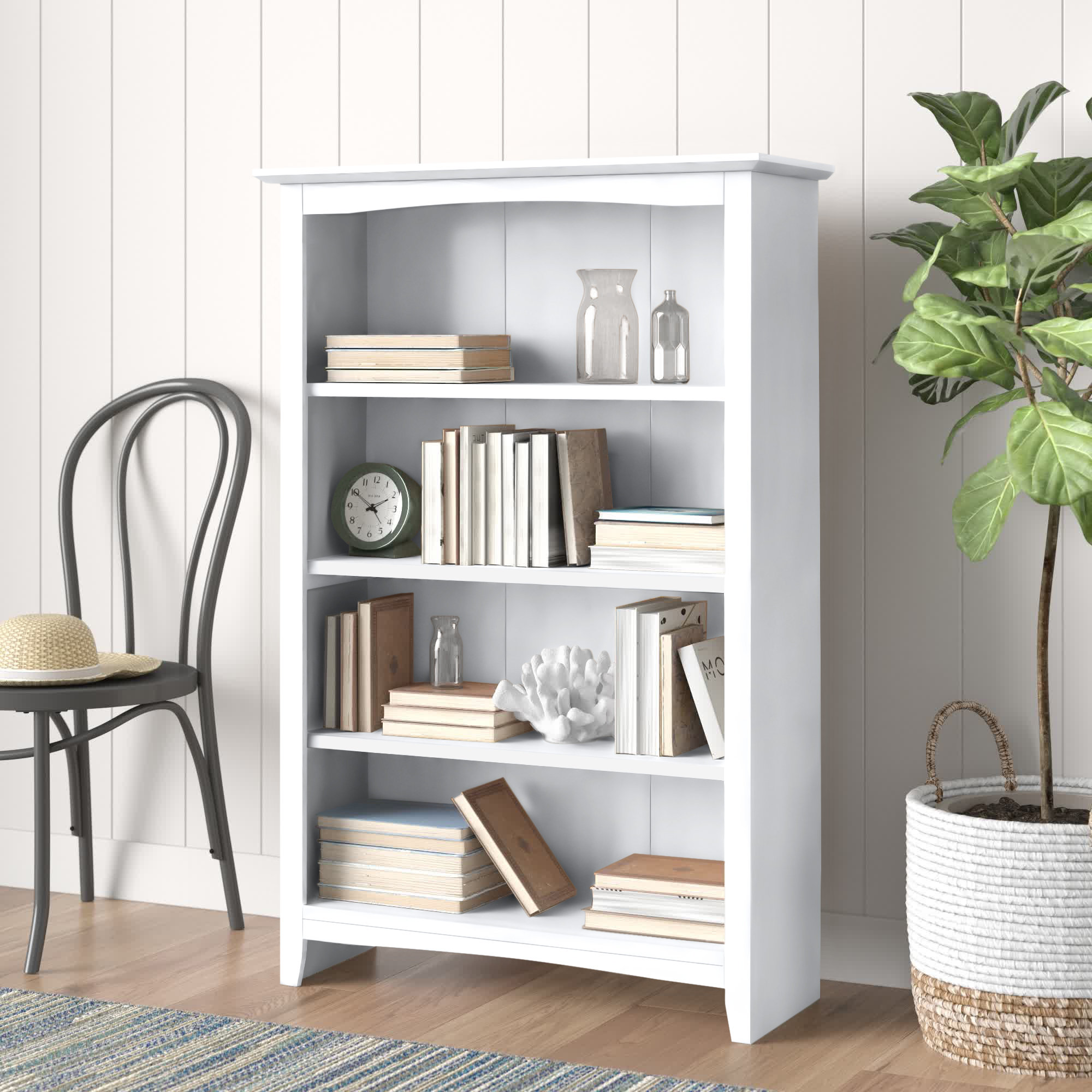 Highland Dunes Aspatria 32'' W Solid Wood Standard Bookcase & Reviews