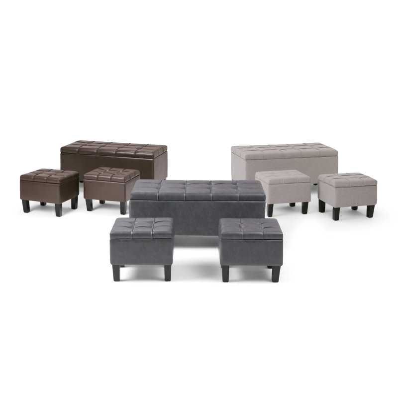 Red Barrel Studio Washington Mews 3 Piece Storage Bench Set