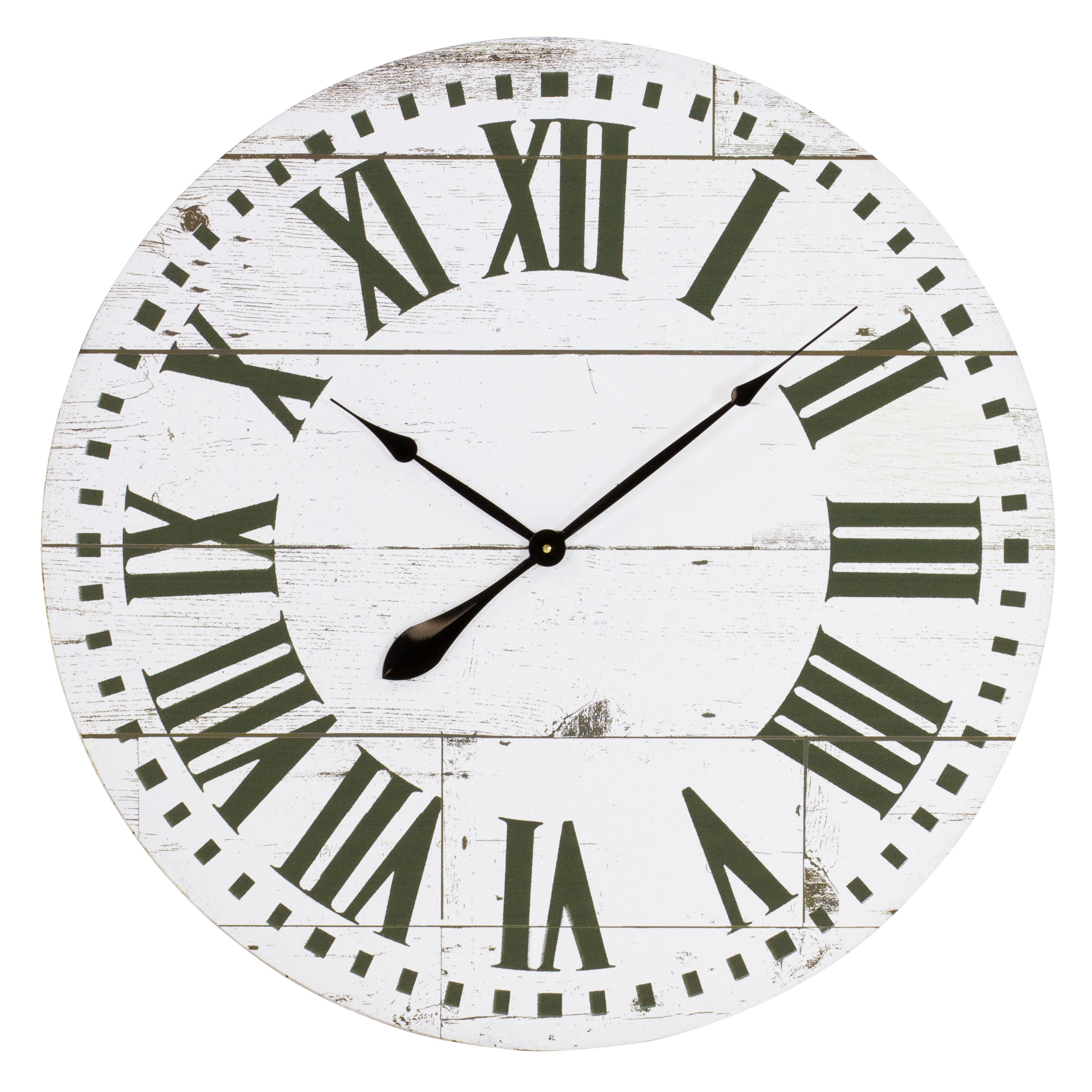 Oversized Caoimhe French Country With Shiplap Face 30 Wall Clock Oversized Caoimhe French Country With Shiplap Face 30 Wall Clock