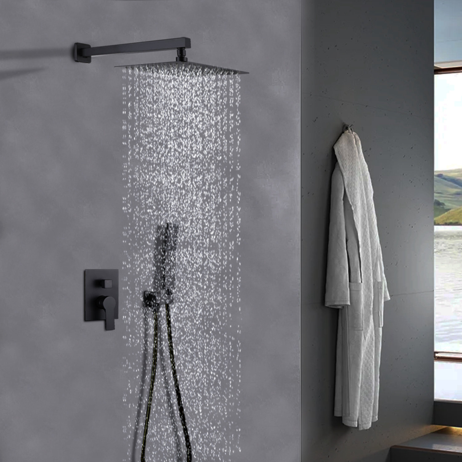 HHK HOME Shower System Wall Mounted | Wayfair