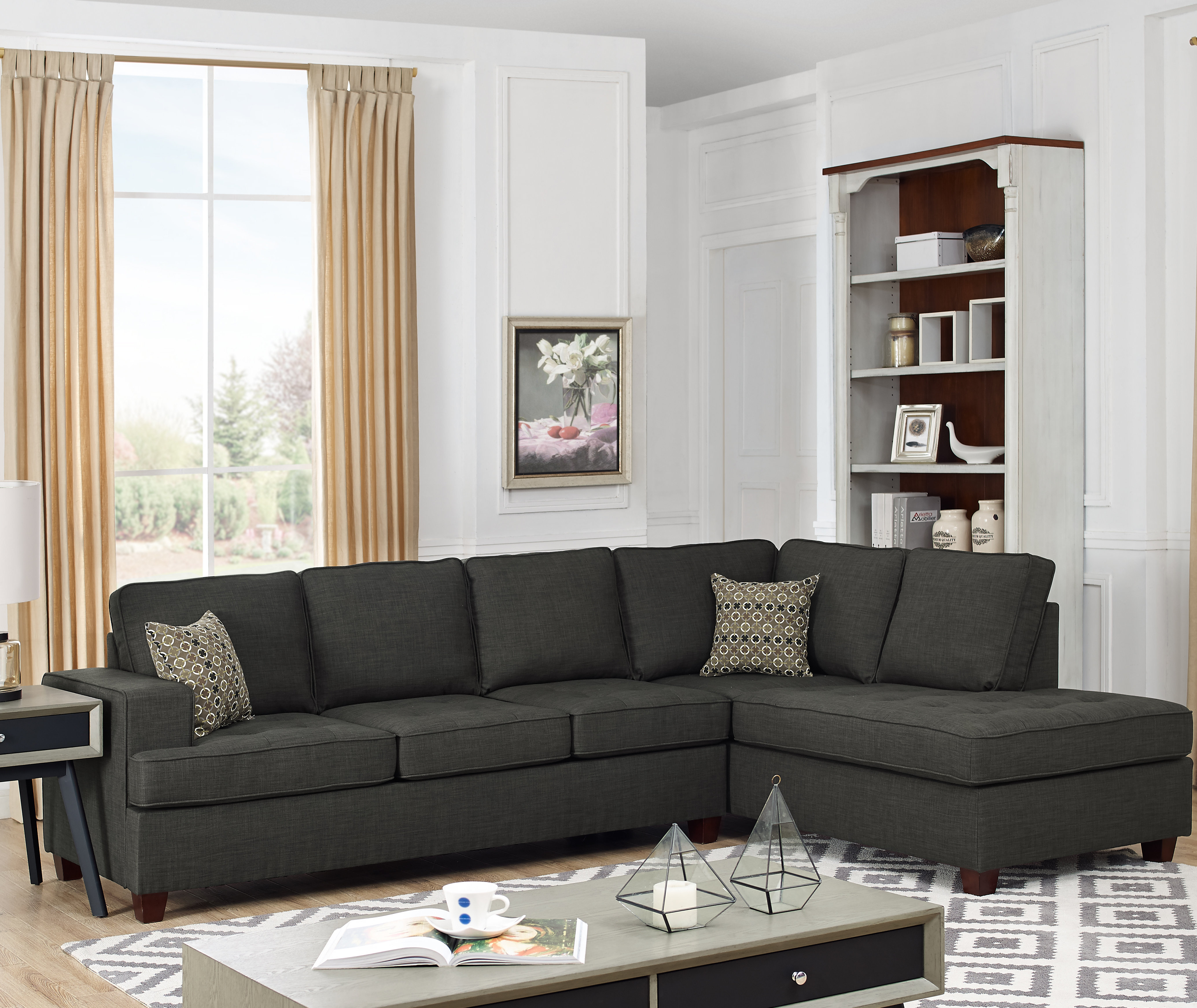 Red Barrel Studio Samaira 112 Right Hand Facing Sleeper Sectional Reviews Wayfair