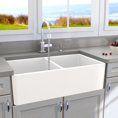 Nantucket Sinks Cape 33 Inch L X 18 Inch W Double Basin