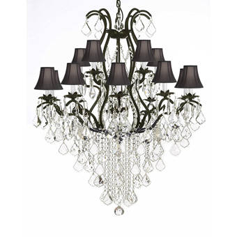 Astoria Grand Alvan 15 Light Candle Style Tiered Chandelier Reviews Wayfair