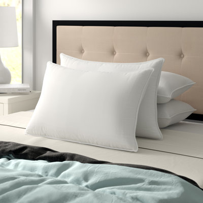 Santos Down Alternative Hypoallergenic Poly-Cotton Pillows for Stomach Sleepers, Low Loft Design