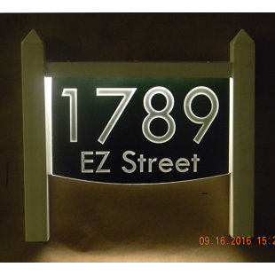 Solar Lighted Address Signs Wayfair Quickview