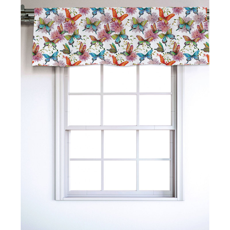 East Urban Home Butterfly 54 Window Valance Wayfair