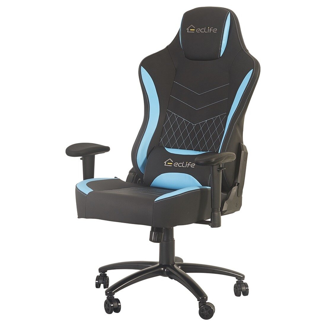 Details about   Computer Gaming Chair Office Chair with Footrest Lumbar Massage Support PC Chair 