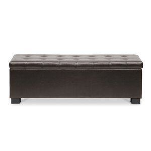 Carnegie Leather Ottoman