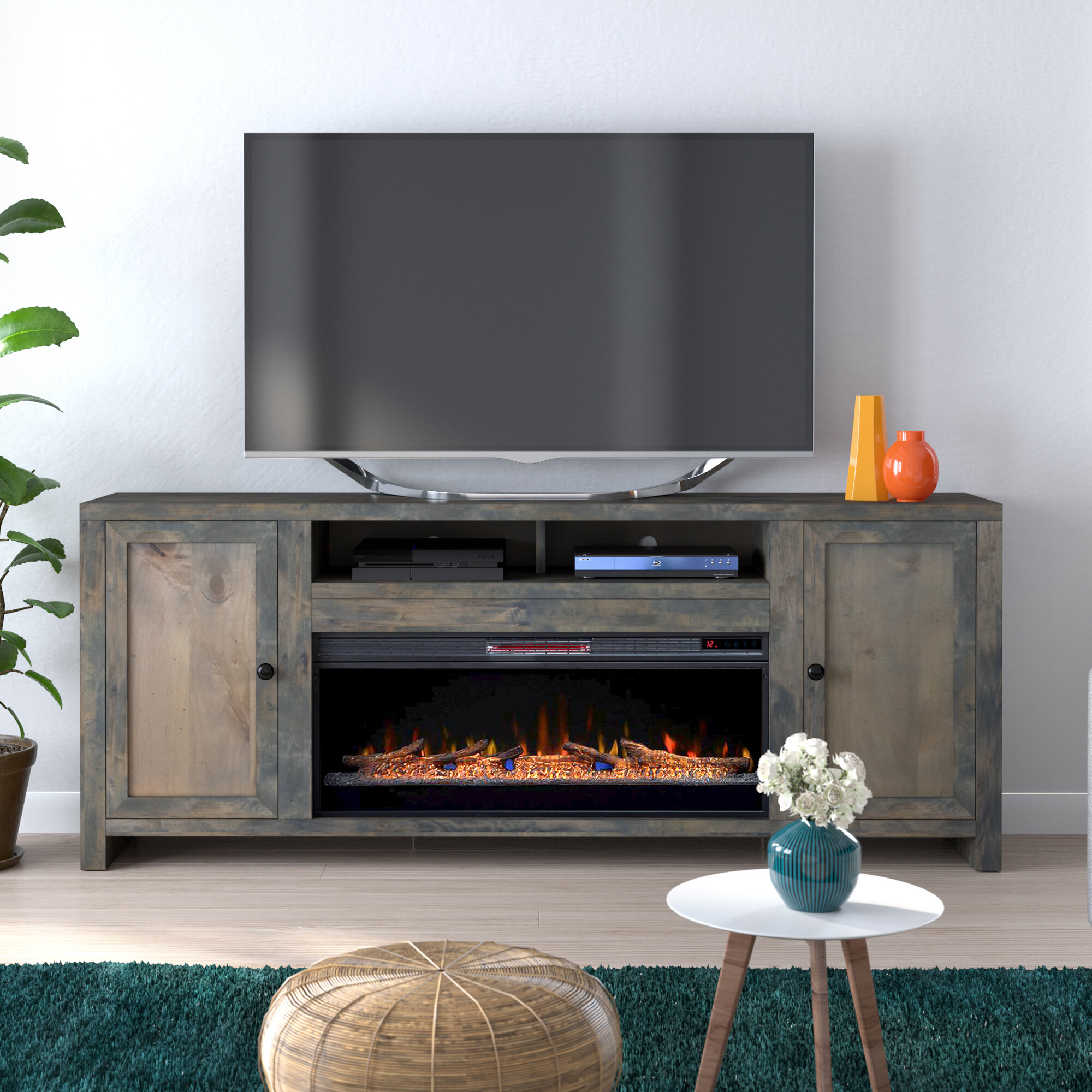 Fireplace Tall Tv Stands Entertainment Centers Youll Love In 2021 Wayfair