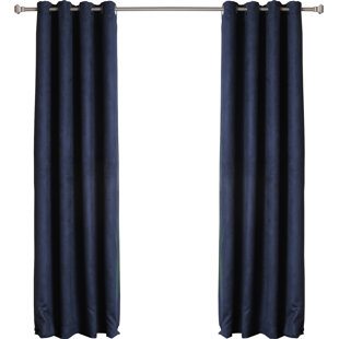 Short Navy Curtains Wayfair Quickview