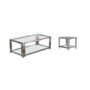 Hardman 2 Piece Coffee Table Set by Mercer41 Best
