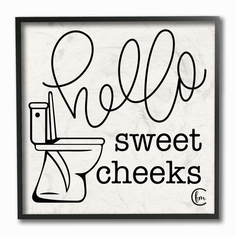 Download Art Collectibles Photography Art Print Hello Sweet Cheeks Poster Modern Home Decor Wash Closet Poster Contemporary Poster Gallery Wall Bathroom Print Wall Art
