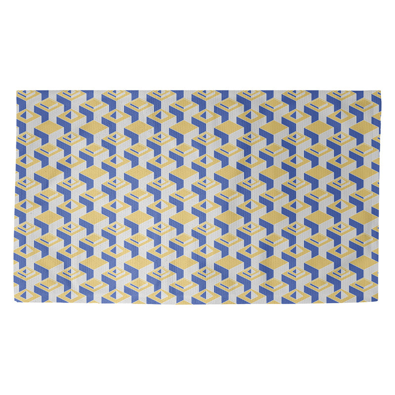 Brayden Studio Jordao Skyscrapers Yellow Area Rug Wayfair