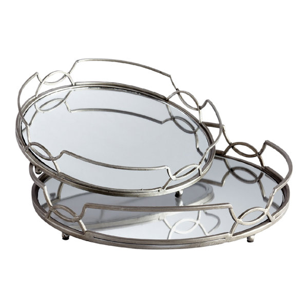 Round Mirrored Vanity Tray Wayfair Round Mirrored Vanity Tray Wayfair