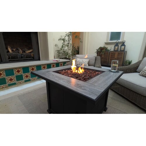 farlend steel propane fire pit table