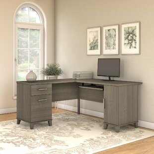 ishaan executive desk with hutch three posts