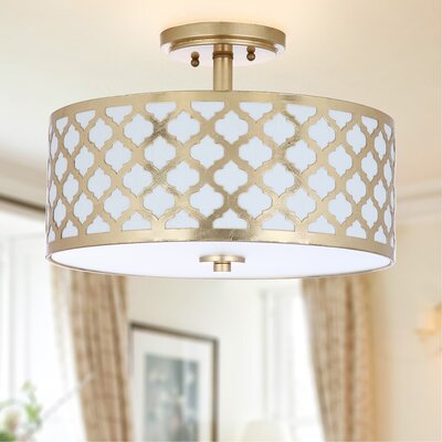 Willa Arlo Interiors Maynard 3 Light Led Semi Flush Mount