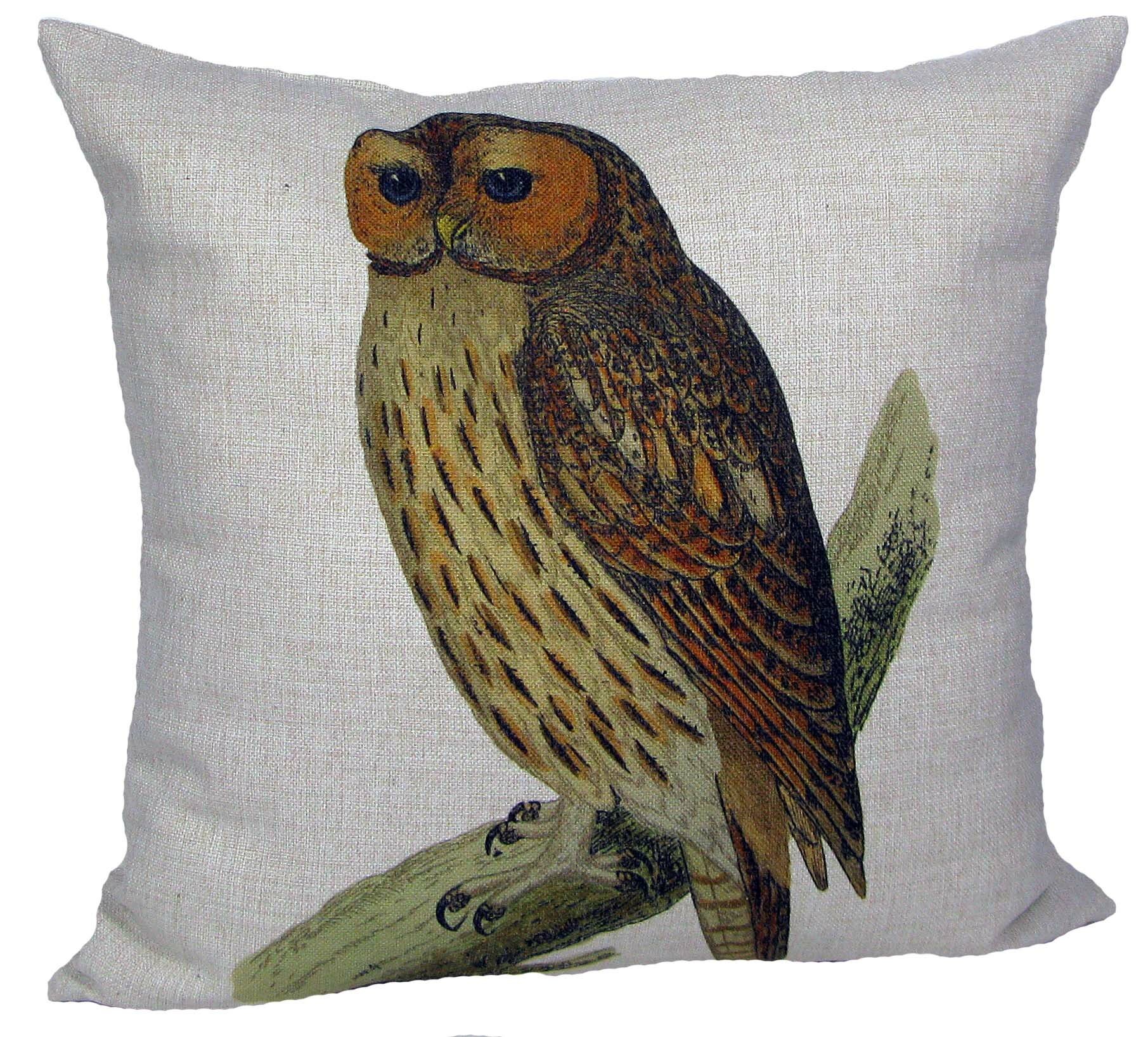 Golden Hill Studio Owl Pillow Cover Wayfair