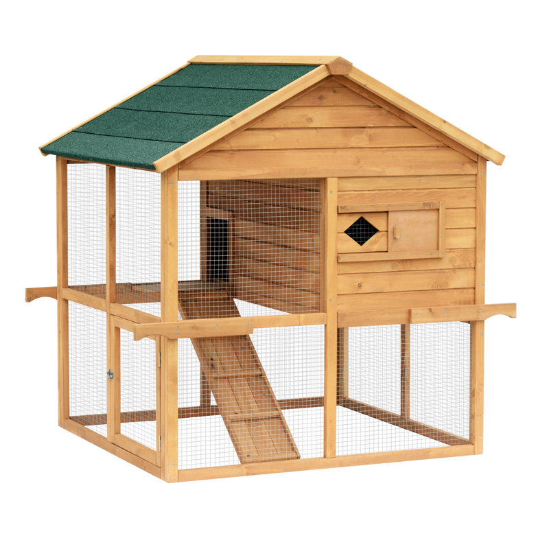 Aosom Pawhut Poultry Cage Chicken Coop Wayfair.ca