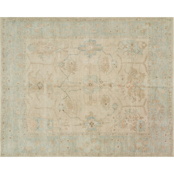 House Of Hampton Abelard Hand Knotted Wool Stone Area Rug Reviews Wayfair
